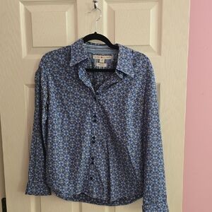 Tommy Hilfiger Navy Geometric Button Down‎ Shirt